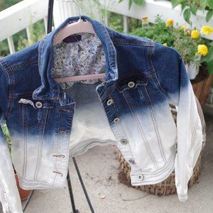 Two Toned Girls Jean Coat By Dex